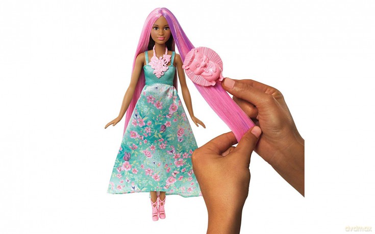 Barbie Księżniczki Kolorowe fryzury