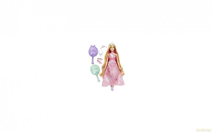 Barbie Księżniczki Kolorowe fryzury