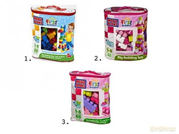 Klocki 60 el. Torba First Builders [KLOCKI]