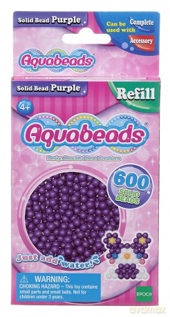 Aquabeads Fioletowe lite koraliki