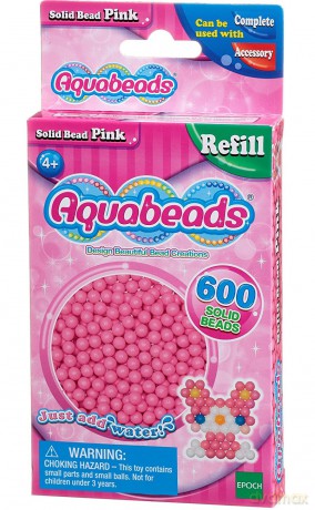 Aquabeads Różowe lite koraliki