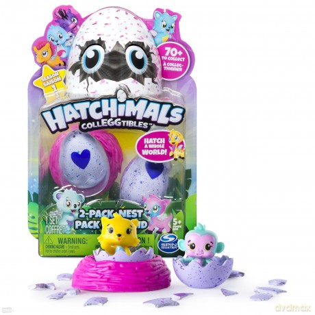 Hatchimals 2 figurki z gniazdem
