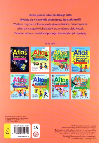Atlas Ciała Człowieka z Naklejkami i Plakatem [KSIĄŻKA]