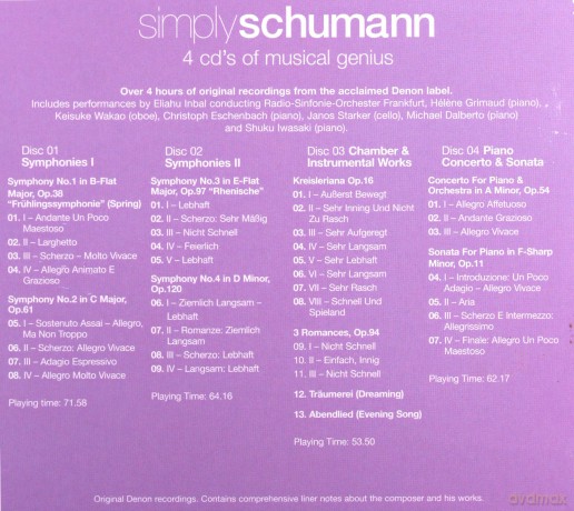 Various Artists: Simply Schumann [4CD]