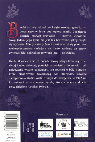 Bambi Opowieść Leśna - Felix Salten [KSIĄŻKA]