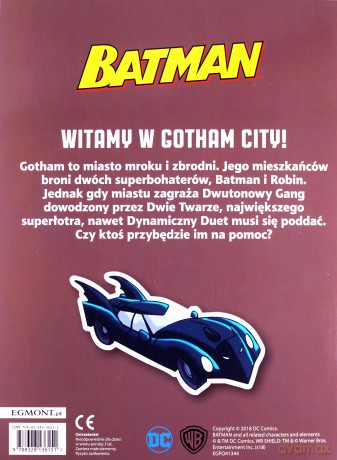 Batman Powstanie Dynamicznego Duetu Koloruj Czytaj Naklejaj - John Sazaklis [KSIĄŻKA]