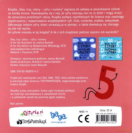Dwa Trzy Cztery Cyfry i Numery - Joanna Bartosik [KSIĄŻKA]