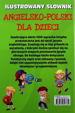Ilustrowany Słownik Angielsko Polski Dla Dzieci [KSIĄŻKA]