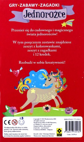 Jednorożce Gry Zabawy Zagadki [KSIĄŻKA]