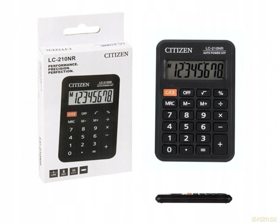Kalkulator Kieszonkowy Lc-210nr Citizen 8-Cyfrowy