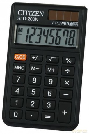 Kalkulator Kieszonkowy Sld-200nr Citizen 8 Cyfrowy