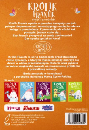Królik Franek i Bójka w Przedszkolu - Marta Krzemińska [KSIĄŻKA]