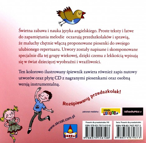 Piosenki Dla Przedszkolaka 13 Ding Dong i Inne Angielskie Przeboje - Danuta Zawadzka [KSIĄŻKA]