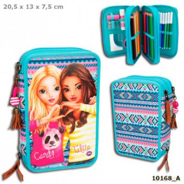 Piórnik Potrójny z Wyposażeniem Top Model Summer 10168a