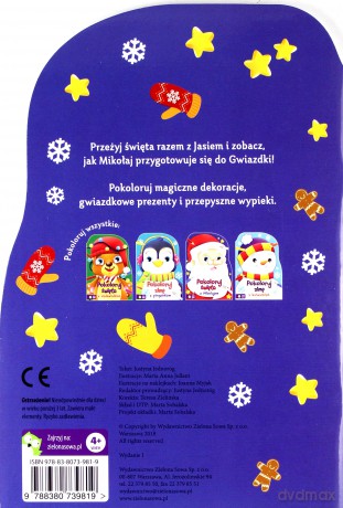 Pokoloruj Święta z Mikołajem - Justyna Jednoróg [KSIĄŻKA]