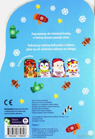 Pokoloruj Zimę z Bałwankiem - Justyna Jednoróg [KSIĄŻKA]
