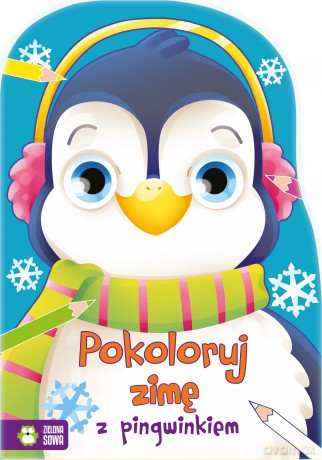 Pokoloruj Zimę z Pingwinkiem - Justyna Jednoróg [KSIĄŻKA]