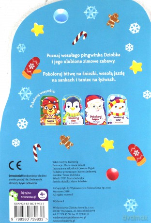 Pokoloruj Zimę z Pingwinkiem - Justyna Jednoróg [KSIĄŻKA]