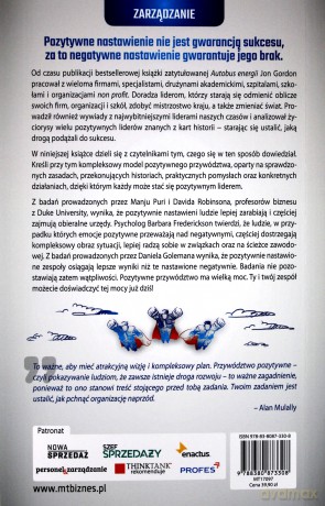 Potęga Pozytywnego Przywództwa Dobry Szef Lepszy Pracownik - Jon Gordon [KSIĄŻKA]