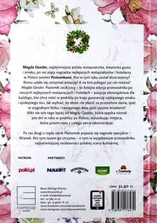 Poziomki 2018/2019 Gdzie Najlepiej Zjeść i Wyspać Się w Polsce - Magda Gessler [KSIĄŻKA]