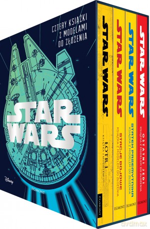 Star Wars Cztery Książki z Modelami do Złożenia (Gwiezdne Wojny) [KSIĄŻKA]