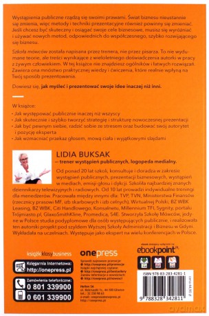 Szkoła Mówców Myśl i Prezentuj Inaczej Niż Wszyscy - Lidia Buksak [KSIĄŻKA]