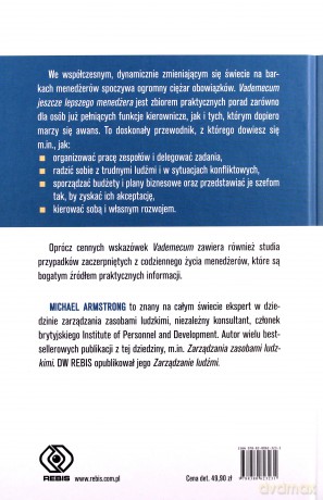 Vademecum Jeszcze Lepszego Menedżera - Michael Armstrong [KSIĄŻKA]