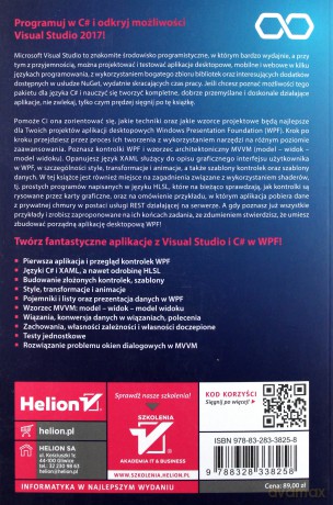 Visual Studio 2017 Tworzenie Aplikacji Windows w Języku C# - Jacek Matulewski [KSIĄŻKA]