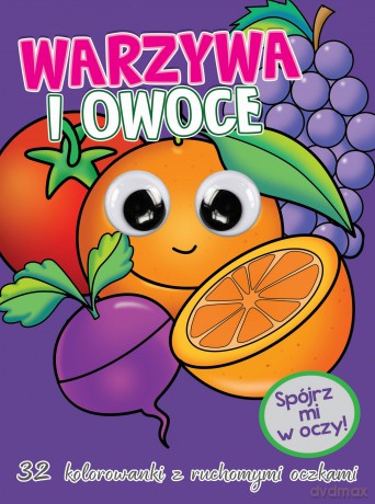 Warzywa i Owoce Kolorowanka z Oczkami [KSIĄŻKA]