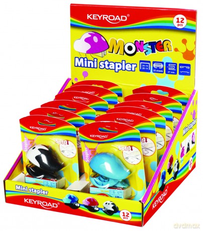 Zszywacz Mini Keyroad ze Zszywkami Mix