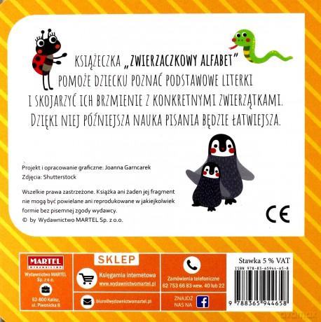 Zwierzaczkowy Alfabet [KSIĄŻKA]