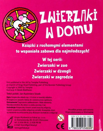 Zwierzaki w Domu Ruchome Obrazki [KSIĄŻKA]