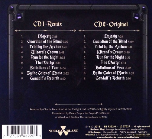 Blind Guardian: Battalions Of Fear (Remixed Remastered) (digipack) [2CD]