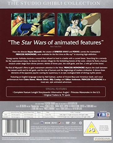Princess Mononoke (Księżniczka Mononoke) [Blu-Ray]+[DVD]