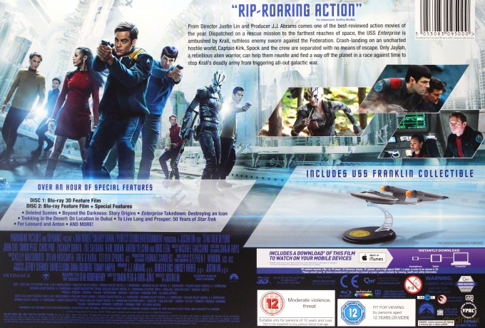 Star Trek Beyond (Limited Edition Gift Set) (Star Trek W Nieznane) [Blu-Ray 3D]+[Blu-Ray]