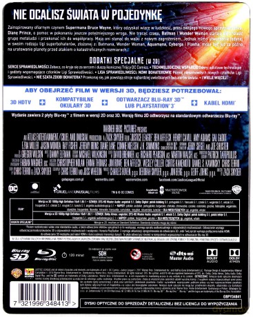 Liga Sprawiedliwości (steelbook) [Blu-Ray 3D]+[Blu-Ray]
