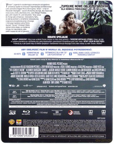 Tarzan: Legenda (Futurepack) (steelbook) [Blu-Ray 3D]+[Blu-Ray]