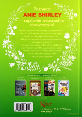 Ania z Zielonego Wzgórza kolor - Lucy Maud Montgomery [KSIĄŻKA]
