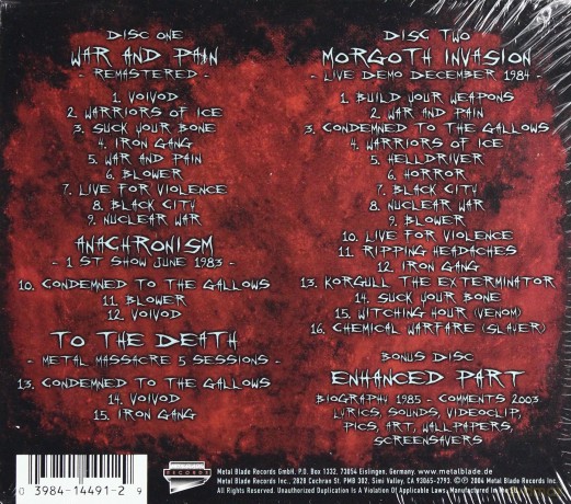 Voivod: War And Pain [CD]