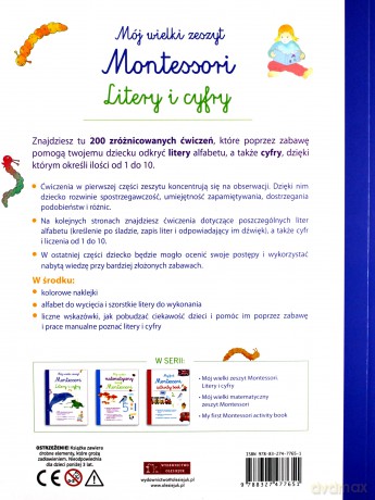 Mój wielki zeszyt Montessori. Litery i cyfry [KSIĄŻKA]