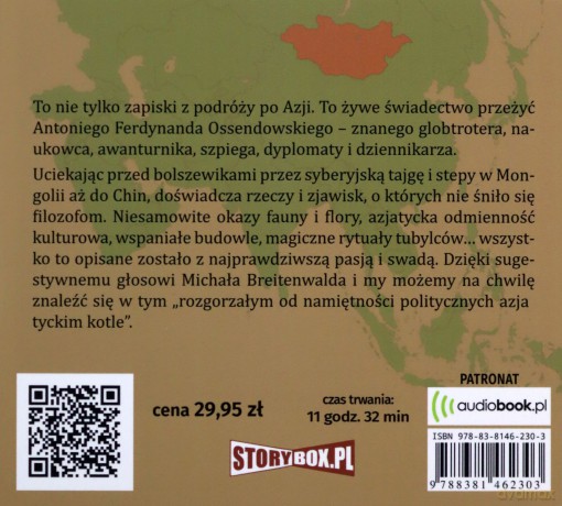 Przez kraj ludzi, zwierząt i bogów audiobook - Antoni Ferdynand Ossendowski [AUDIOBOOK]