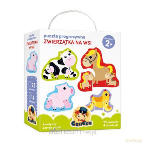 Puzzle progresywne Zwierzątka na wsi 2+ [GRA]
