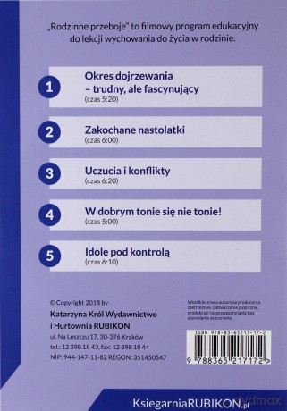 Rodzinne przeboje - 5 filmów do Wychowania do Życia w Rodzinie dla 7 klasy Szkoła podstawowa