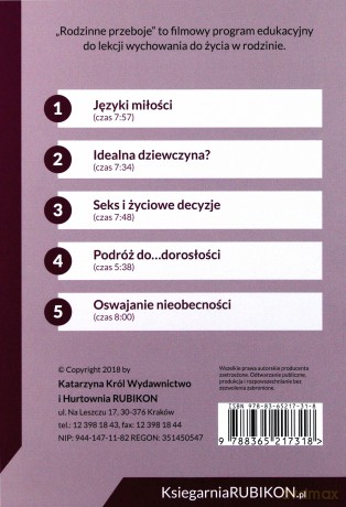 Rodzinne przeboje - 5 filmów do WDŻ dla 8 klasy Szkoła podstawowa