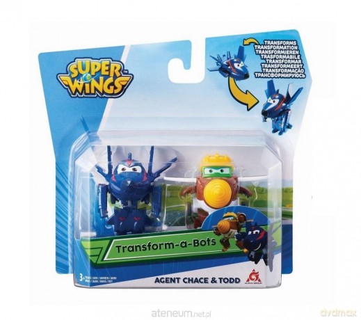Super Wings 2-pak figurek transf. Agent Chase&Todd [FIGURKA]