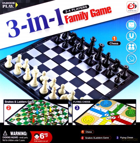 Szachy magnetyczne 3w1 [GRA PLANSZOWA]