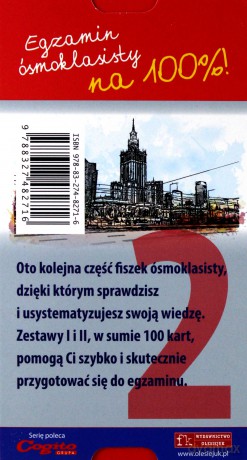 Szkolny niezbędnik. Fiszki 8- klasisty język polski 2 [KSIĄŻKA]