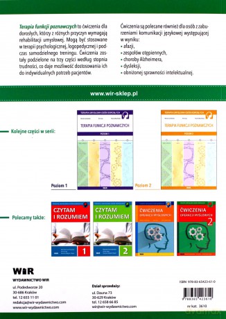 Terapia funkcji poznawczych cz.3 - Mariola Czarnkowska, Anna Lipa, Paulina Wójcik-Topór [KSIĄŻKA]