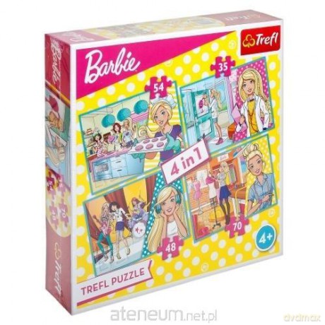 TREFL 4w1 Kariera Barbie [PUZZLE]
