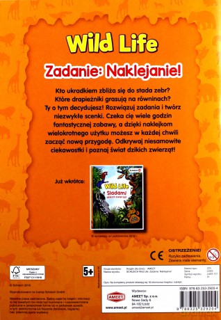 Zadanie: Naklejanie! Wild Life [KSIĄŻKA]